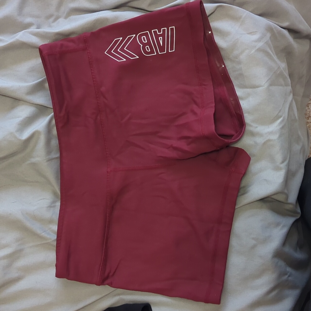 IAB MFG Women's No Ride Workout Running Shorts Red Size S
